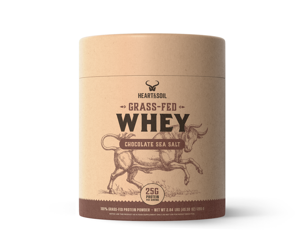 Grass-Fed Whey Protein (Chocolate Sea Salt)