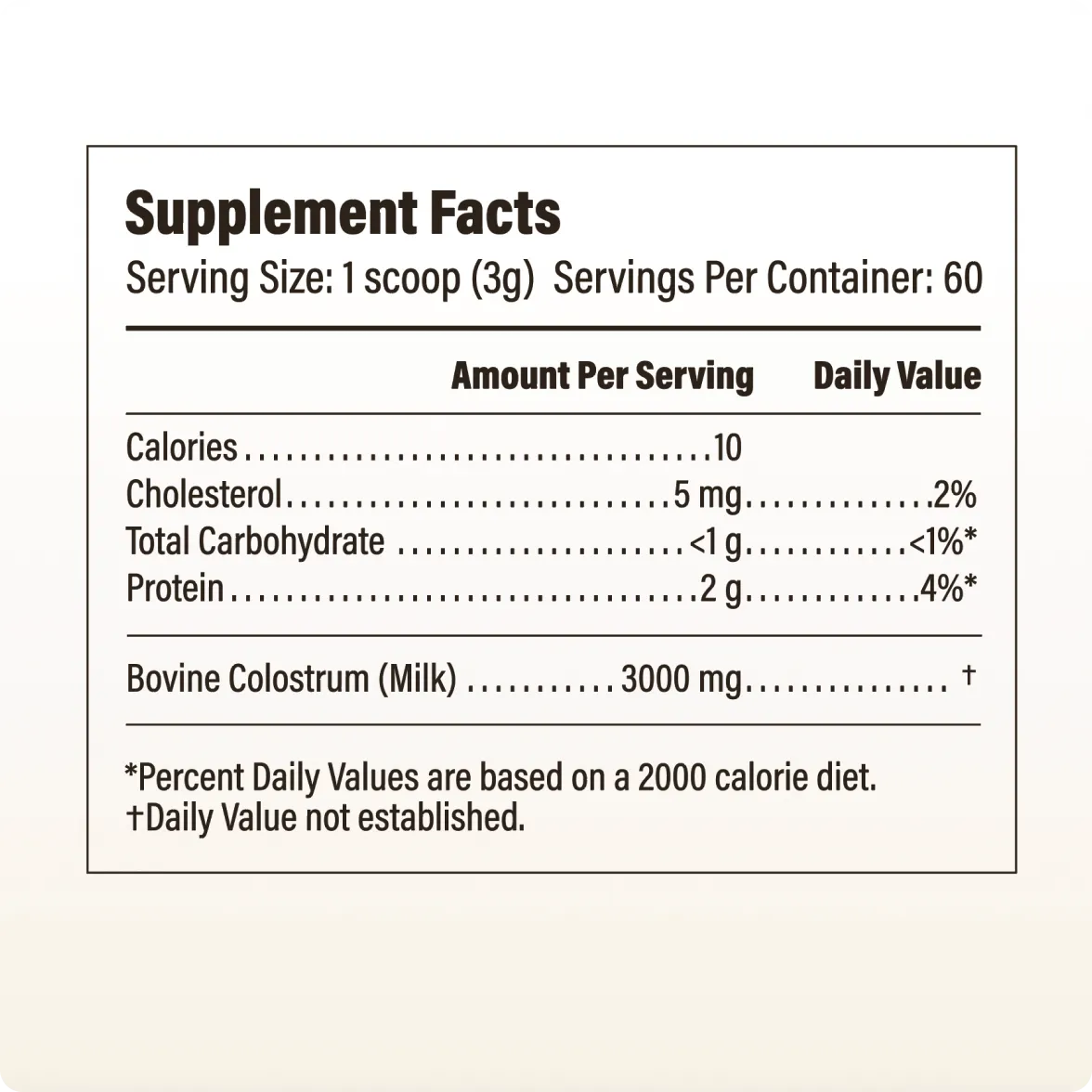 Grass-Fed Colostrum