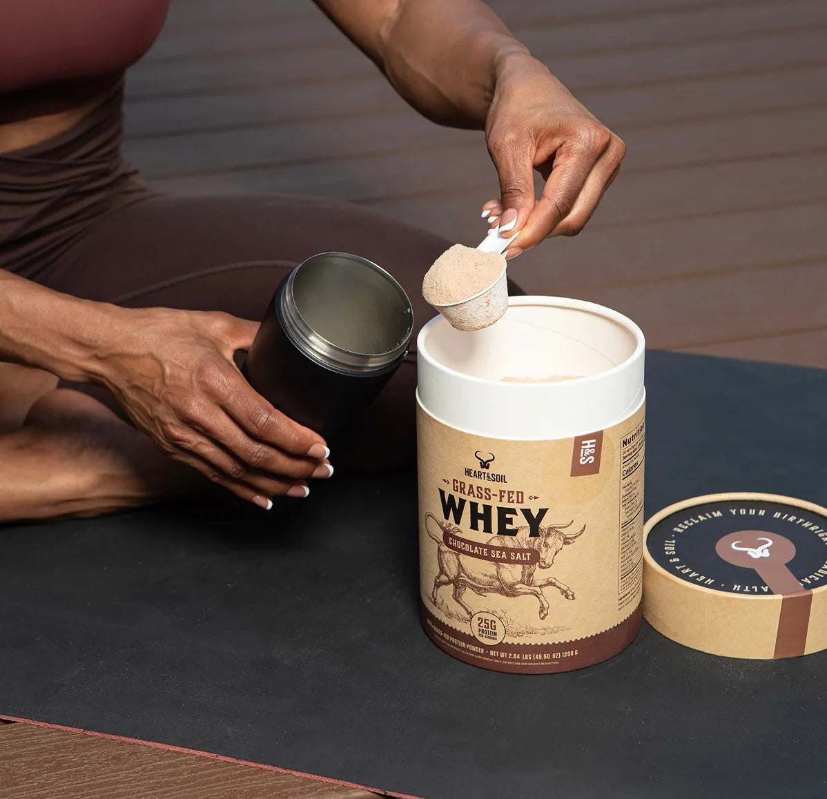 Grass-Fed Whey Protein (Chocolate Sea Salt)